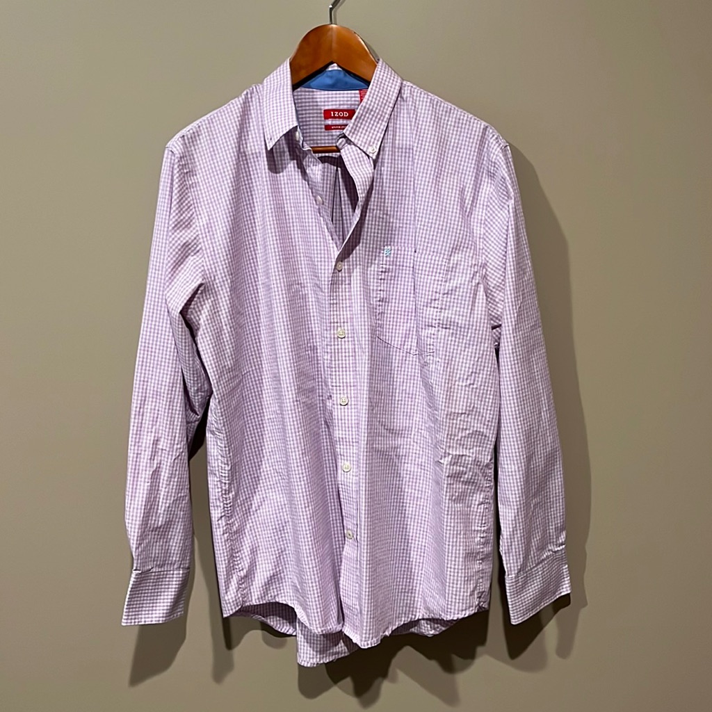 Purple Checkered Button Down